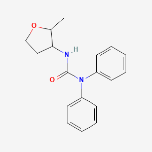 molecular formula C18H20N2O2 B7019983 3-(2-Methyloxolan-3-yl)-1,1-diphenylurea 