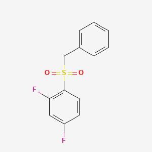 molecular formula C13H10F2O2S B7020003 1-Benzylsulfonyl-2,4-difluorobenzene 