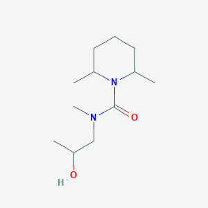 molecular formula C12H24N2O2 B7020031 N-(2-hydroxypropyl)-N,2,6-trimethylpiperidine-1-carboxamide 
