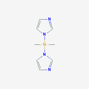 molecular formula C8H12N4Si B070202 Di(1h-imidazol-1-yl)dimethylsilane CAS No. 179611-74-6