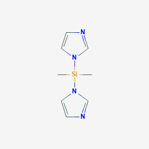 molecular formula C8H12N4Si B070202 二(咪唑-1-基)-二甲基硅烷 CAS No. 179611-74-6