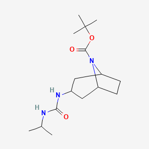molecular formula C16H29N3O3 B7020703 Tert-butyl 3-(propan-2-ylcarbamoylamino)-8-azabicyclo[3.2.1]octane-8-carboxylate 