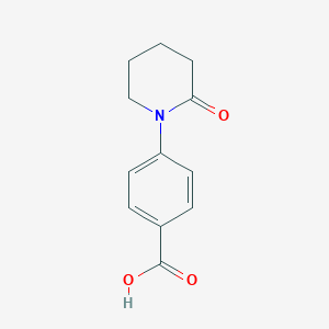 molecular formula C12H13NO3 B070208 4-(2-Oxopiperidin-1-yl)benzoic acid CAS No. 175153-03-4