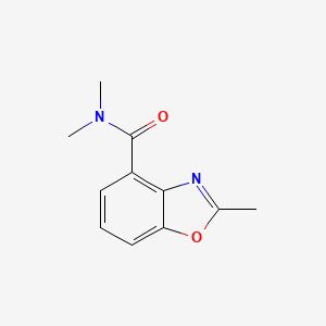 molecular formula C11H12N2O2 B7021049 N,N,2-trimethyl-1,3-benzoxazole-4-carboxamide 