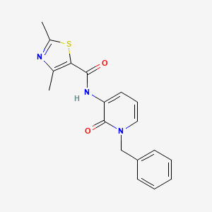 molecular formula C18H17N3O2S B7022212 N-(1-benzyl-2-oxopyridin-3-yl)-2,4-dimethyl-1,3-thiazole-5-carboxamide 
