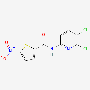 molecular formula C10H5Cl2N3O3S B7022220 N-(5,6-dichloropyridin-2-yl)-5-nitrothiophene-2-carboxamide 