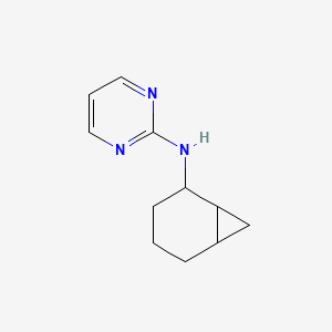 molecular formula C11H15N3 B7022784 N-(2-bicyclo[4.1.0]heptanyl)pyrimidin-2-amine 