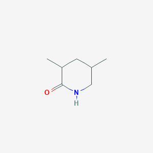 molecular formula C7H13NO B070232 3,5-二甲基哌啶-2-酮 CAS No. 179683-97-7