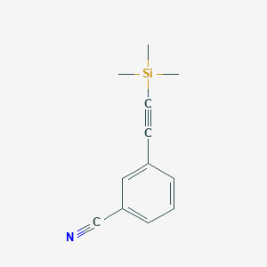 molecular formula C12H13NSi B070234 3-[(Trimethylsilyl)ethynyl]benzonitrile CAS No. 190771-22-3