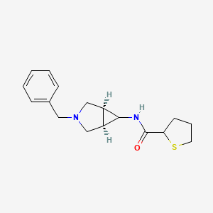 molecular formula C17H22N2OS B7024213 N-[(1S,5R)-3-benzyl-3-azabicyclo[3.1.0]hexan-6-yl]thiolane-2-carboxamide 