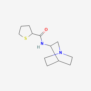 molecular formula C12H20N2OS B7024219 N-(1-azabicyclo[2.2.2]octan-3-yl)thiolane-2-carboxamide 