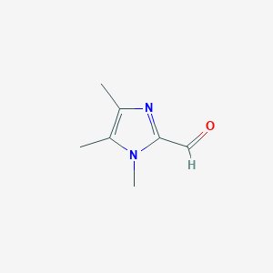 molecular formula C7H10N2O B070243 1,4,5-Trimethyl-1H-imidazole-2-carbaldehyde CAS No. 185910-12-7