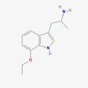 molecular formula C13H18N2O B070244 1-(7-ethoxy-1H-indol-3-yl)propan-2-amine CAS No. 179819-92-2