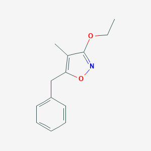 molecular formula C13H15NO2 B070250 5-Benzyl-3-ethoxy-4-methylisoxazole CAS No. 192440-02-1