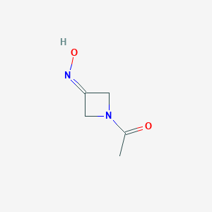 molecular formula C5H8N2O2 B070251 1-(3-Hydroxyiminoazetidin-1-yl)ethanone CAS No. 179894-09-8