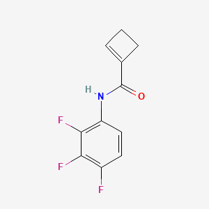 molecular formula C11H8F3NO B7025138 N-(2,3,4-trifluorophenyl)cyclobutene-1-carboxamide 