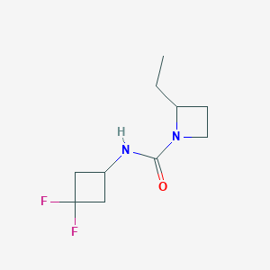 molecular formula C10H16F2N2O B7025194 N-(3,3-difluorocyclobutyl)-2-ethylazetidine-1-carboxamide 