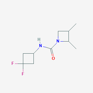molecular formula C10H16F2N2O B7025283 N-(3,3-difluorocyclobutyl)-2,3-dimethylazetidine-1-carboxamide 