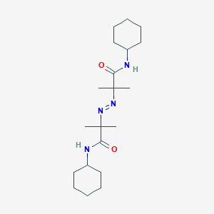 molecular formula C20H36N4O2 B070254 2,2'-Azobis(n-cyclohexyl-2-methylpropionamide) CAS No. 195520-29-7