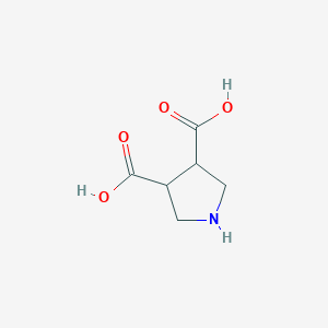 molecular formula C6H9NO4 B070259 Pyrrolidine-3,4-dicarboxylic Acid CAS No. 159694-26-5