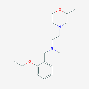 molecular formula C17H28N2O2 B7025933 N-[(2-ethoxyphenyl)methyl]-N-methyl-2-(2-methylmorpholin-4-yl)ethanamine 
