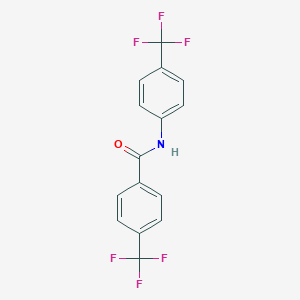 molecular formula C15H9F6NO B070262 4-(trifluoromethyl)-N-[4-(trifluoromethyl)phenyl]benzamide CAS No. 195371-90-5