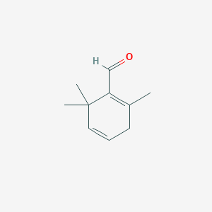 molecular formula C10H14O B070263 2,6,6-Trimethyl-1,4-cyclohexadiene-1-carboxaldehyde CAS No. 162376-82-1