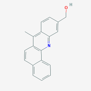 molecular formula C19H15NO B070269 10-Hydroxymethyl-7-methylbenz(c)acridine CAS No. 160543-08-8
