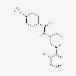 molecular formula C20H28ClN3O B7026952 N-[1-(2-chlorophenyl)piperidin-3-yl]-1-cyclopropylpiperidine-4-carboxamide 