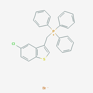 molecular formula C27H21BrClPS B070272 [(5-氯苯并[b]噻吩-3-基)甲基](三苯基)溴化鏻 CAS No. 175203-96-0