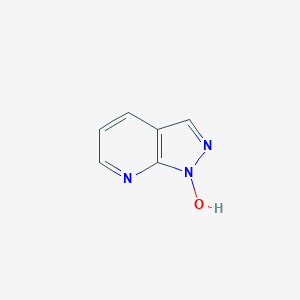 molecular formula C6H5N3O B070278 1H-pyrazolo[3,4-b]pyridin-1-ol CAS No. 159487-16-8