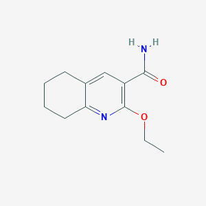 molecular formula C12H16N2O2 B070283 2-Ethoxy-5,6,7,8-tetrahydroquinoline-3-carboxamide CAS No. 171011-06-6