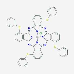 molecular formula C56H38AlClN8S4 B070285 Aluminum 1 8 15 22-tetrakis(phenylthio)& CAS No. 167093-23-4