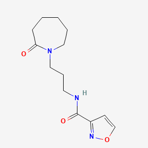 molecular formula C13H19N3O3 B7029084 N-[3-(2-oxoazepan-1-yl)propyl]-1,2-oxazole-3-carboxamide 