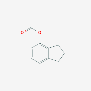 molecular formula C12H14O2 B070294 7-甲基-2,3-二氢-1H-茚-4-基乙酸酯 CAS No. 175136-12-6