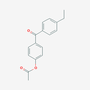 molecular formula C17H16O3 B070296 4-Acetoxy-4'-ethylbenzophenone CAS No. 178860-08-7