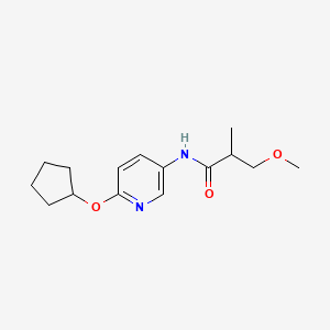 molecular formula C15H22N2O3 B7030114 N-(6-cyclopentyloxypyridin-3-yl)-3-methoxy-2-methylpropanamide 
