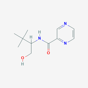 molecular formula C11H17N3O2 B7030536 N-(1-hydroxy-3,3-dimethylbutan-2-yl)pyrazine-2-carboxamide 
