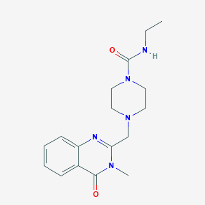 molecular formula C17H23N5O2 B7032011 N-ethyl-4-[(3-methyl-4-oxoquinazolin-2-yl)methyl]piperazine-1-carboxamide 