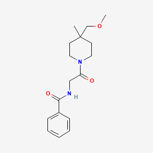 molecular formula C17H24N2O3 B7032077 N-[2-[4-(methoxymethyl)-4-methylpiperidin-1-yl]-2-oxoethyl]benzamide 