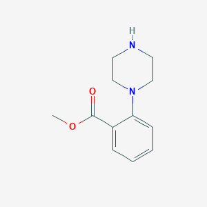 molecular formula C12H16N2O2 B070322 Methyl 2-(piperazin-1-YL)benzoate CAS No. 159974-63-7