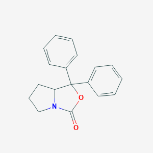 molecular formula C18H17NO2 B070326 1,1-Diphenyl-tetrahydro-pyrrolo[1,2-c]oxazol-3-one CAS No. 160424-29-3