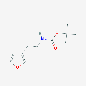 molecular formula C11H17NO3 B070330 Tert-butyl N-[2-(furan-3-YL)ethyl]carbamate CAS No. 179060-29-8
