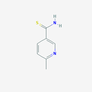 molecular formula C7H8N2S B070338 6-Methylpyridine-3-carbothioamide CAS No. 175277-57-3