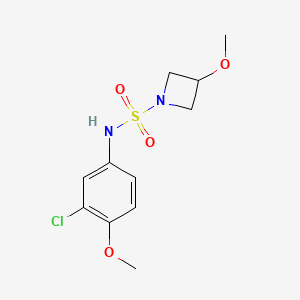 molecular formula C11H15ClN2O4S B7035072 N-(3-chloro-4-methoxyphenyl)-3-methoxyazetidine-1-sulfonamide 