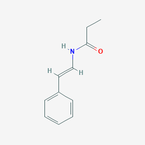 molecular formula C11H13NO B070351 N-[(E)-2-phenylethenyl]propanamide CAS No. 176242-70-9