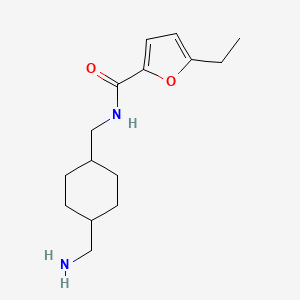 molecular formula C15H24N2O2 B7035559 N-[[4-(aminomethyl)cyclohexyl]methyl]-5-ethylfuran-2-carboxamide 