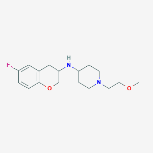 molecular formula C17H25FN2O2 B7035680 N-(6-fluoro-3,4-dihydro-2H-chromen-3-yl)-1-(2-methoxyethyl)piperidin-4-amine 