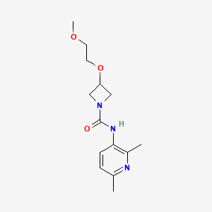 molecular formula C14H21N3O3 B7035977 N-(2,6-dimethylpyridin-3-yl)-3-(2-methoxyethoxy)azetidine-1-carboxamide 