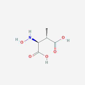 molecular formula C5H9NO5 B070361 L-Aspartic acid, N-hydroxy-3-methyl-, (3S)-(9CI) CAS No. 189282-85-7
